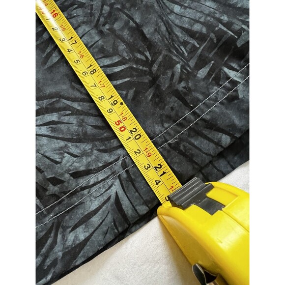 Speedo Men’s Blue Tropical Striped Mesh Lined Drawstring Swim Trunks Size 2XL - Picture 6 of 10